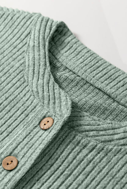 Riley Ribbed Button Down