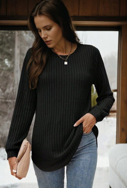 The Aspen Ribbed Knit Top