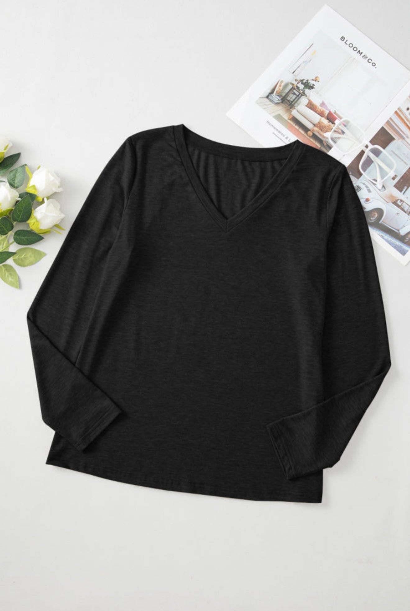 Everyday Essential V-Neck Long Sleeve
