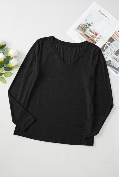 Everyday Essential V-Neck Long Sleeve