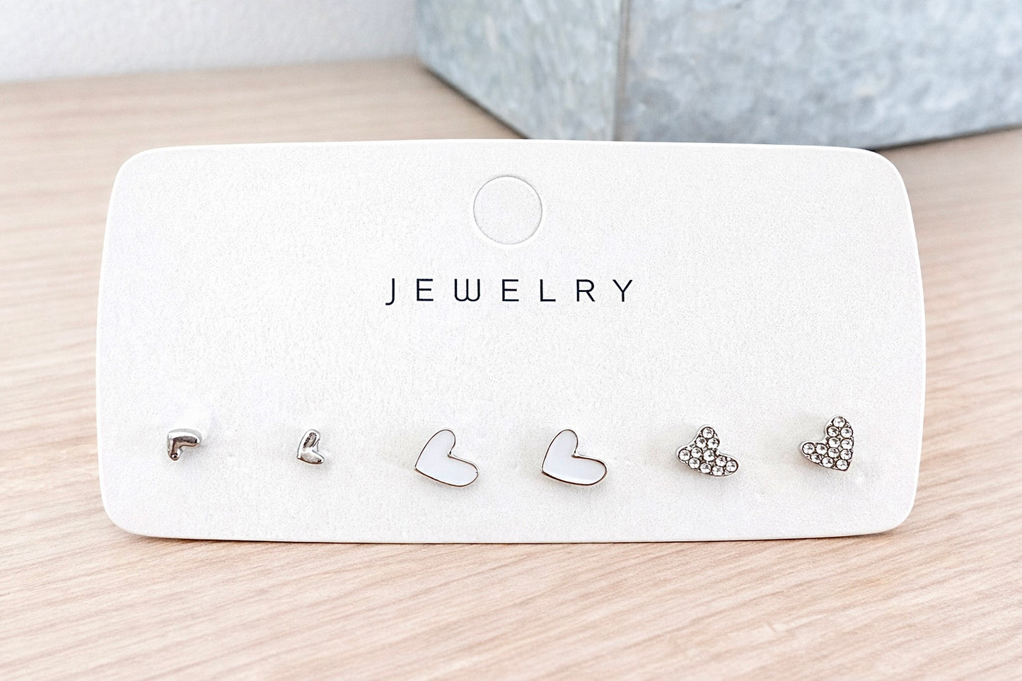 Heartfelt Trio (White/Silver)