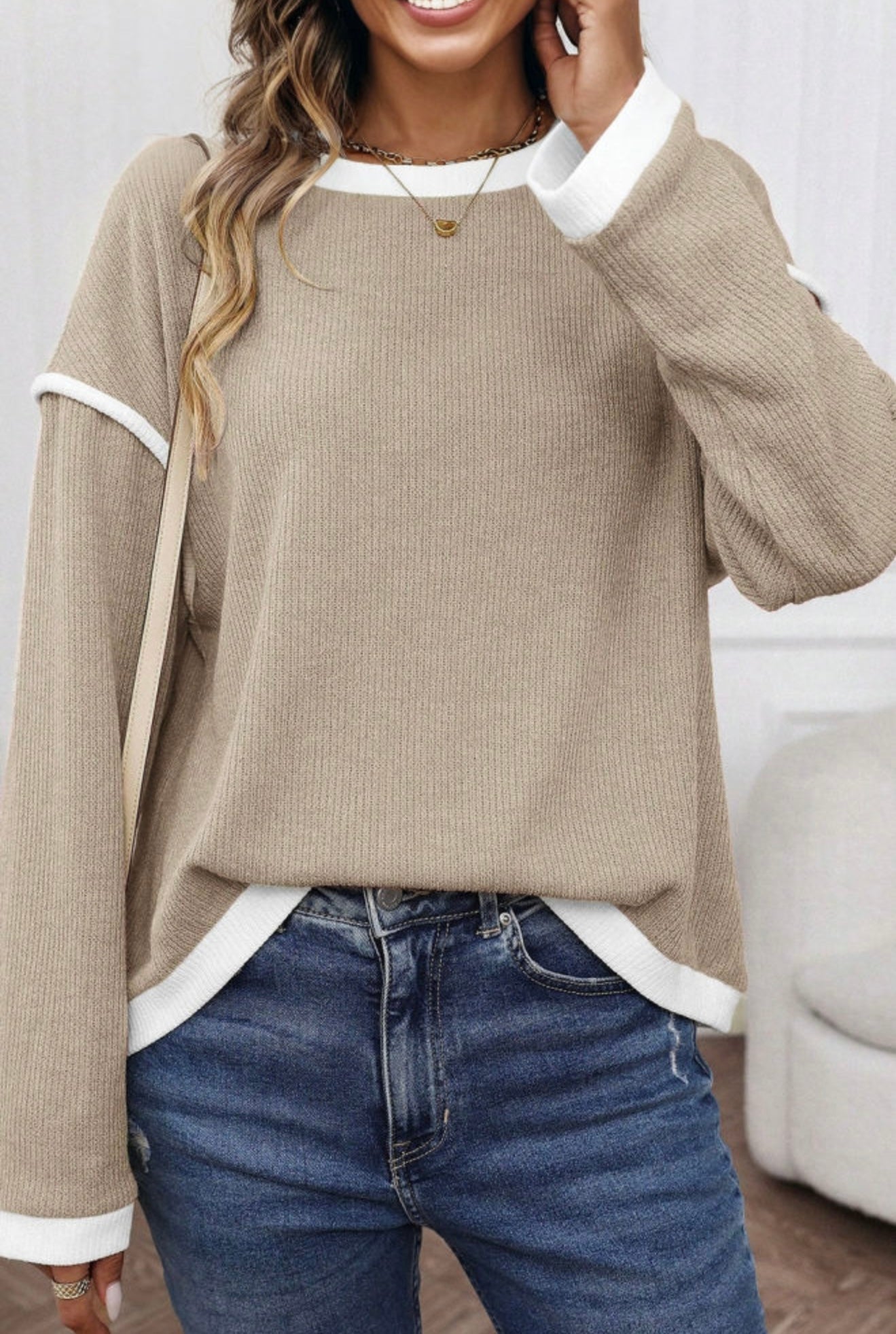 The Weekend Wind-Down Waffle Top