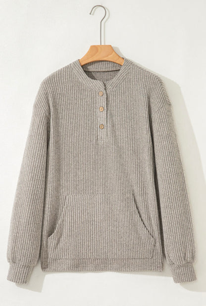 Riley Ribbed Button Down