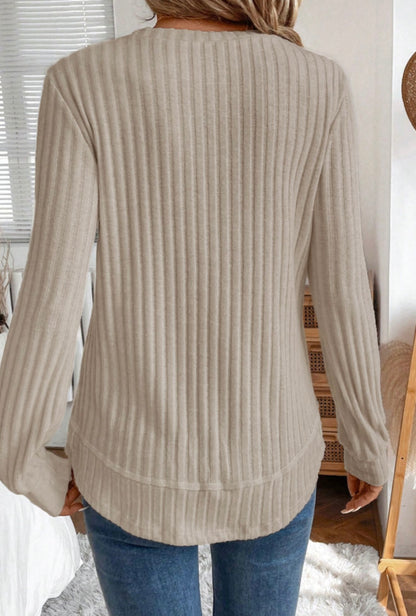 The Aspen Ribbed Knit Top