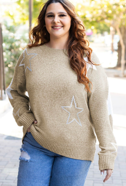 Shimmer Star Knit Sweater