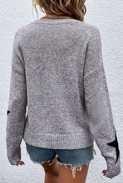 Shimmer Star Knit Sweater
