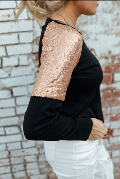 Sara Sequin Top