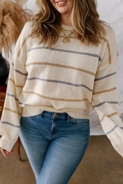 The Meadow Stripe Knit Sweater