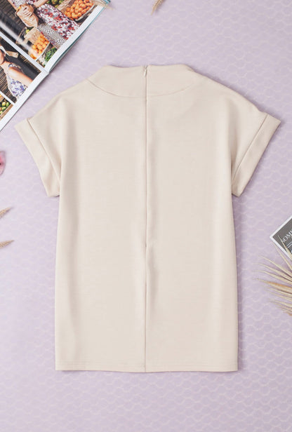 The Sienna Satin-Drape Top