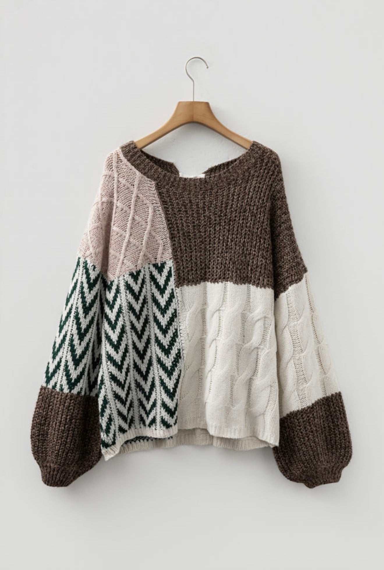Patchwork Bliss Knit Sweater