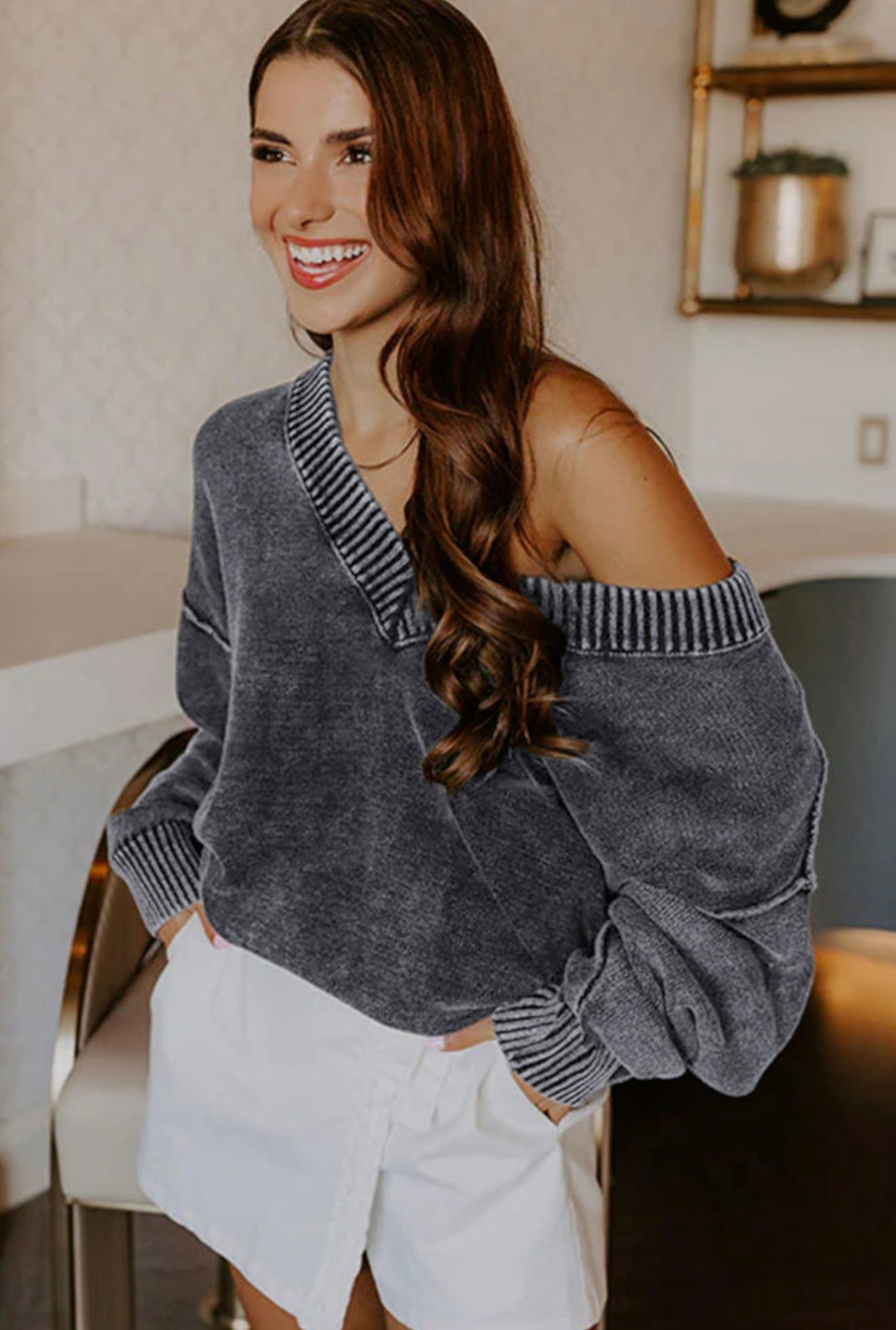 Serenity Off-Shoulder Sweater