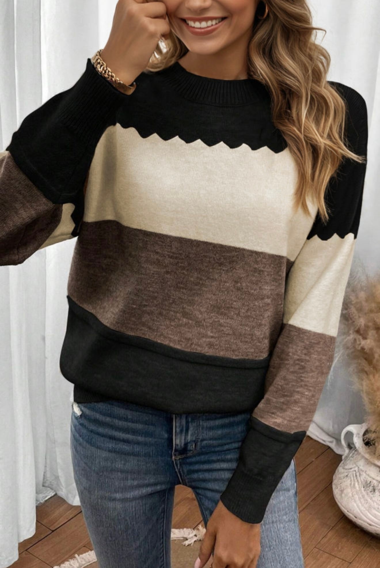 Cozy Canyon Colorblock Sweater