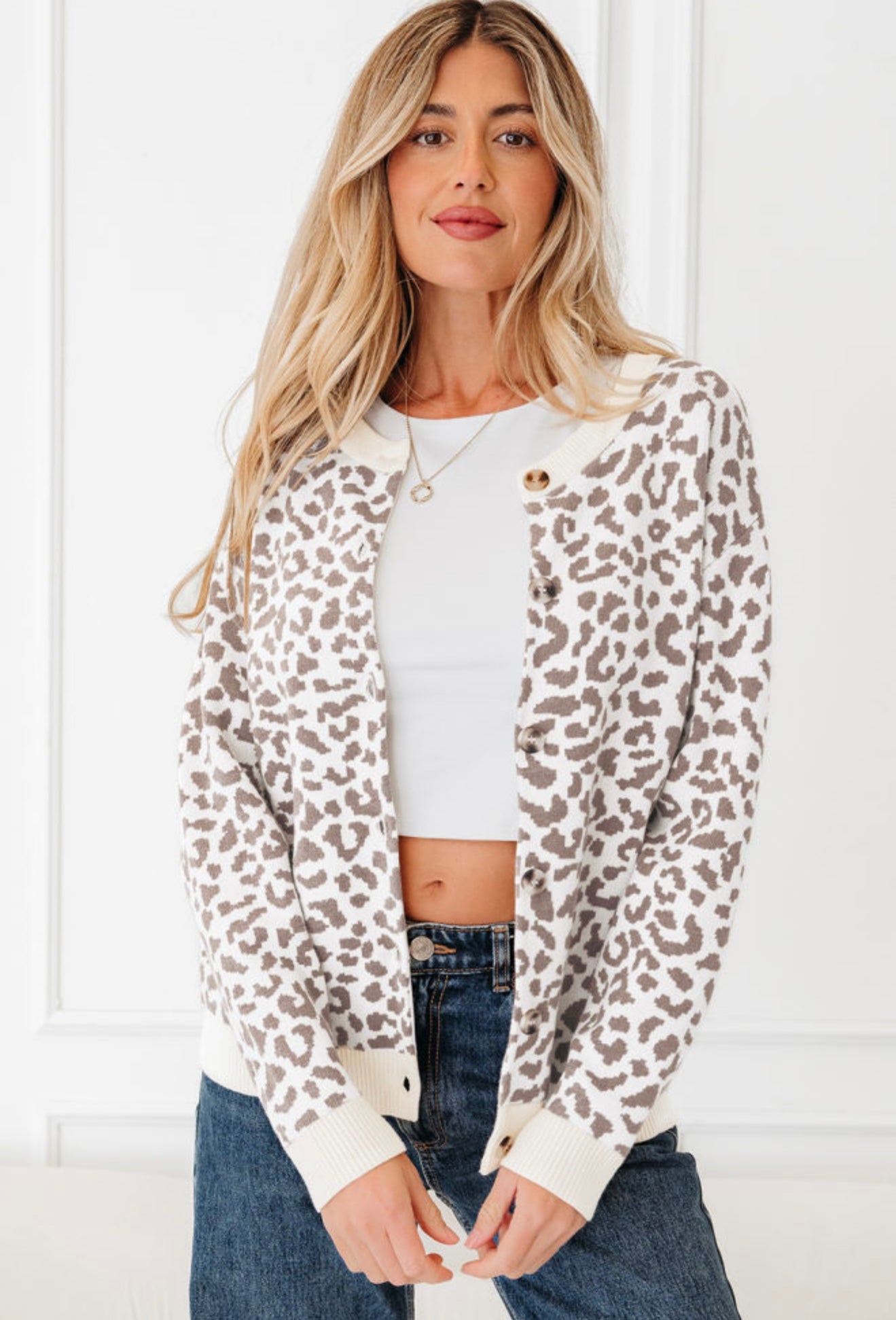 Leopard Luxe Knit Cardigan