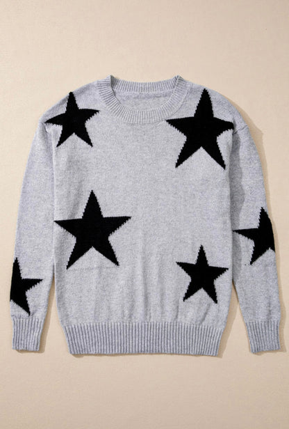 Shimmer Star Knit Sweater