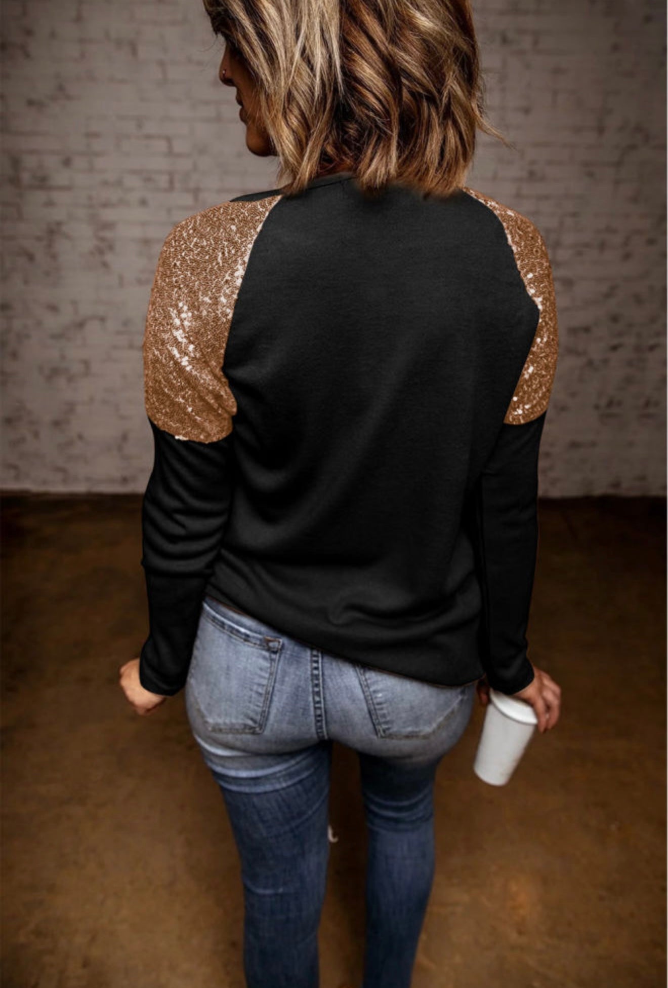 Sara Sequin Top