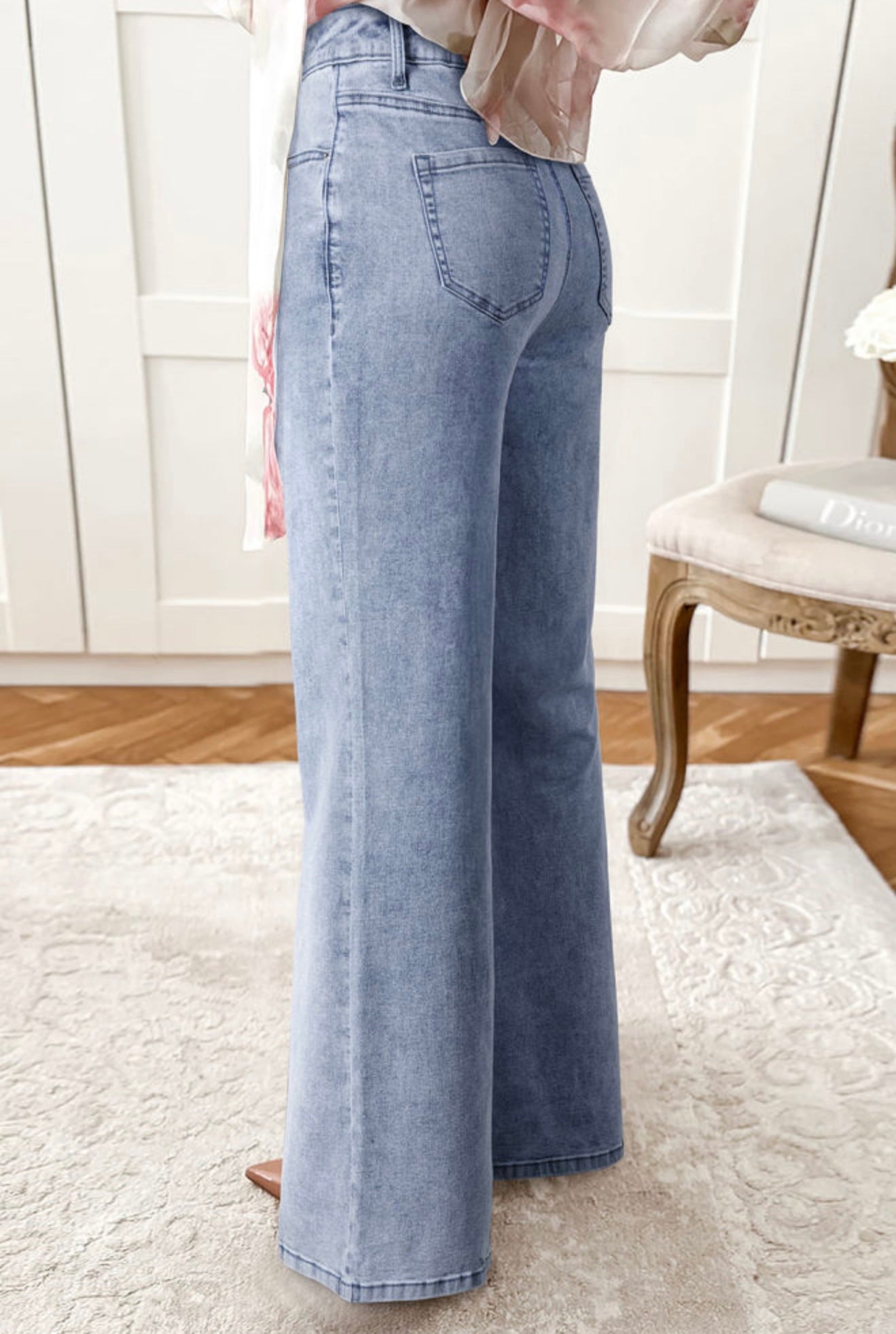 Belle Bottom Light-Wash Flares