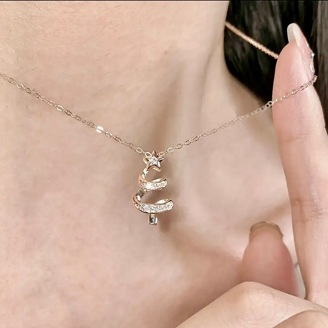 Twinkle Tree Pendant Necklace