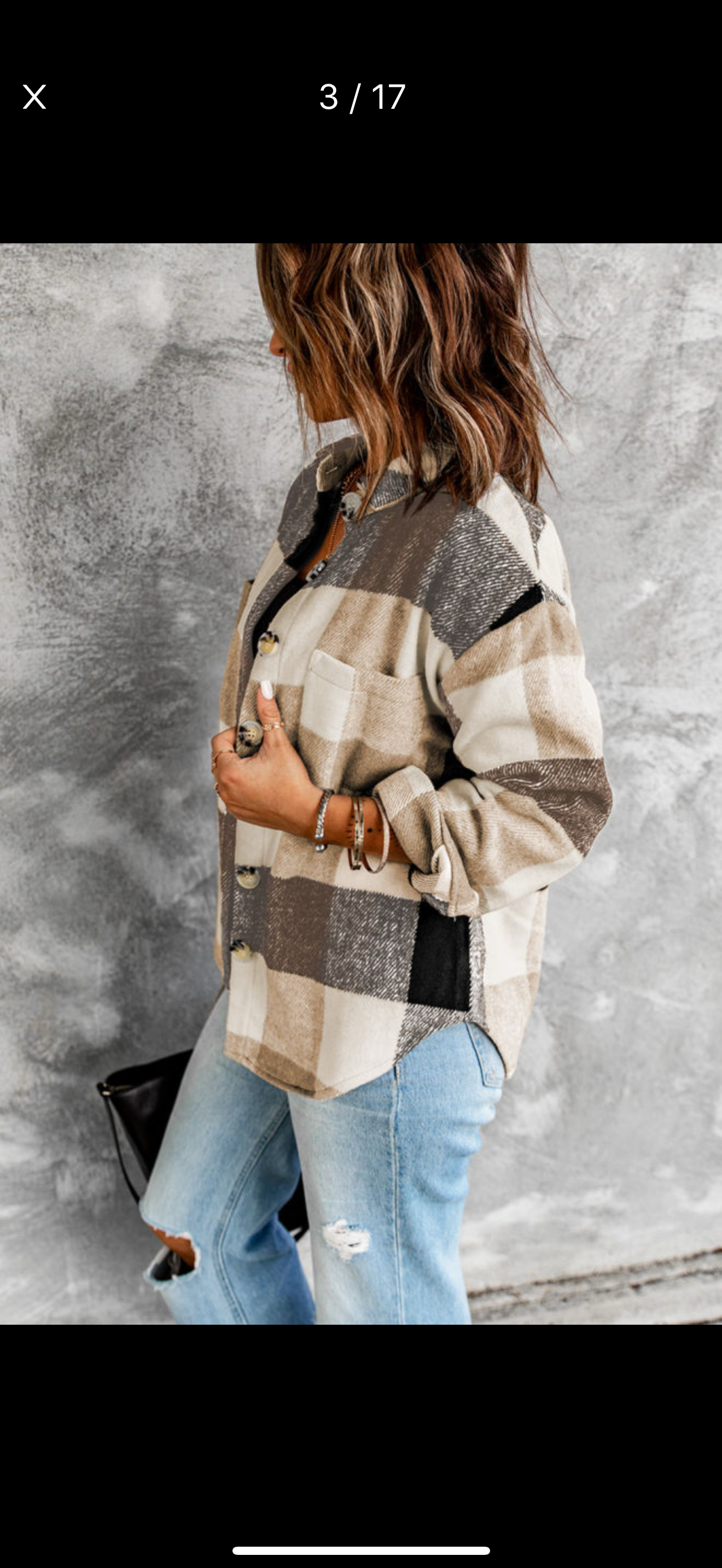 The Cozy Neutral Check Shacket