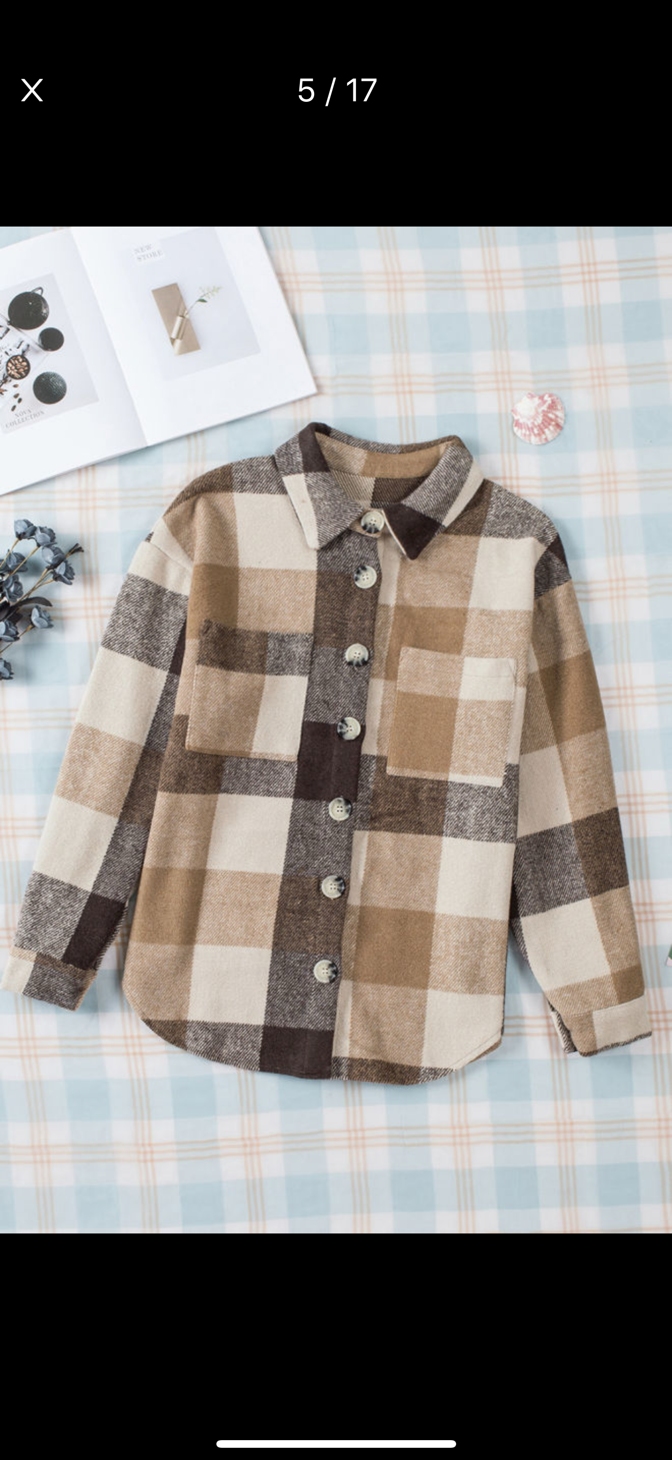 The Cozy Neutral Check Shacket