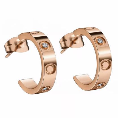 Classic Studded Mini Hoops