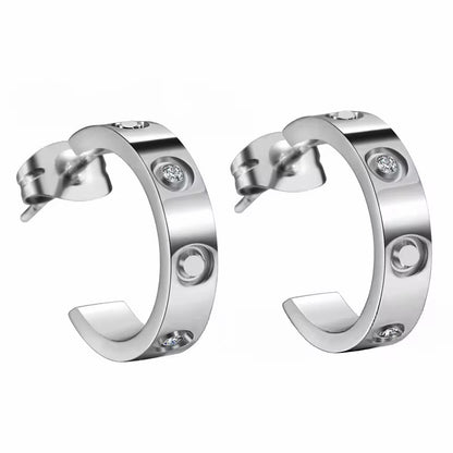 Classic Studded Mini Hoops