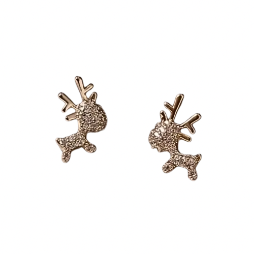 Dazzle Deer Stud Earrings