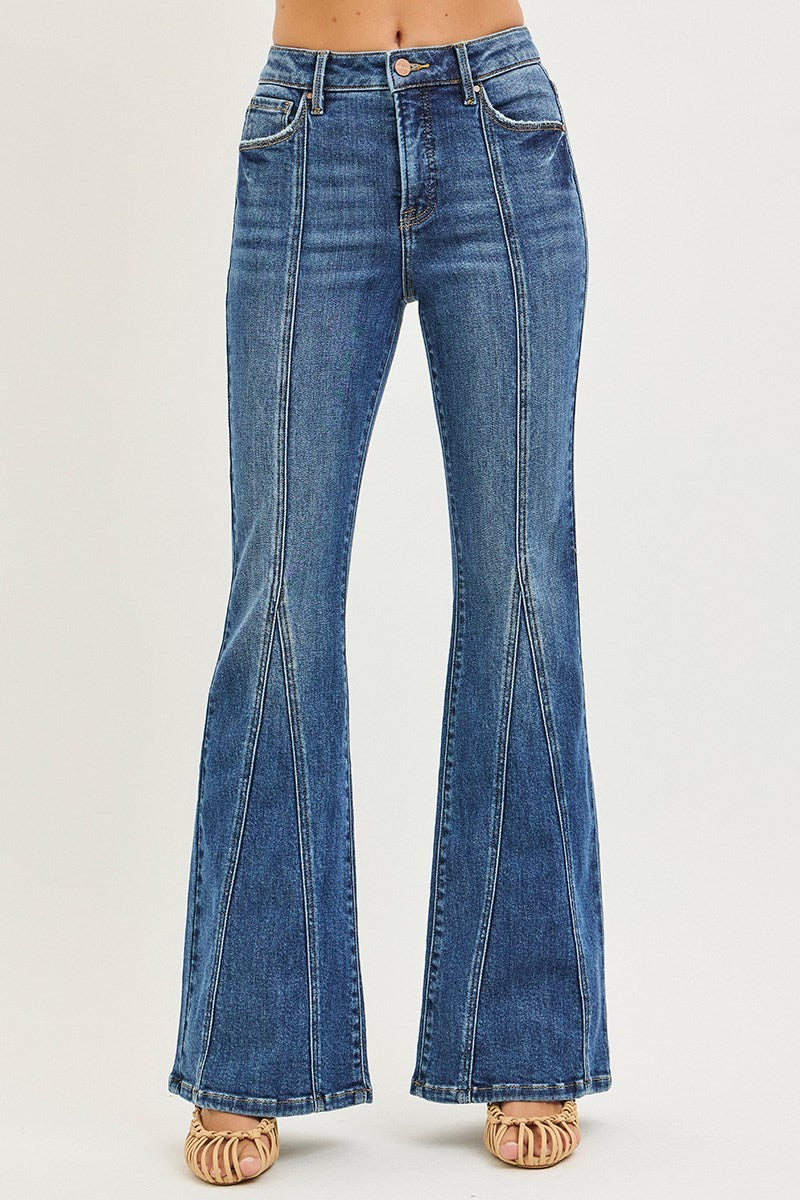 RISEN - Tummy Control, Highrise, Front Seam Denim