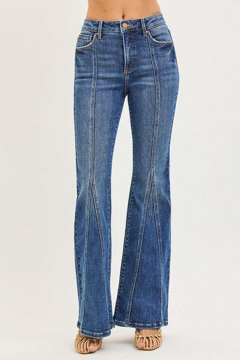 RISEN - Tummy Control, Highrise, Front Seam Denim