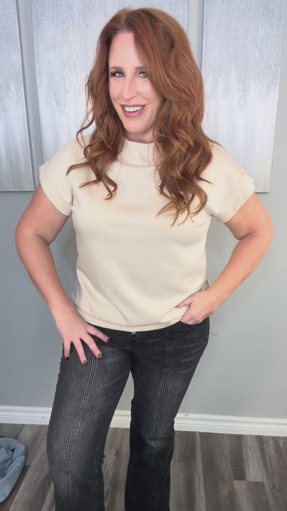 The Sienna Satin-Drape Top