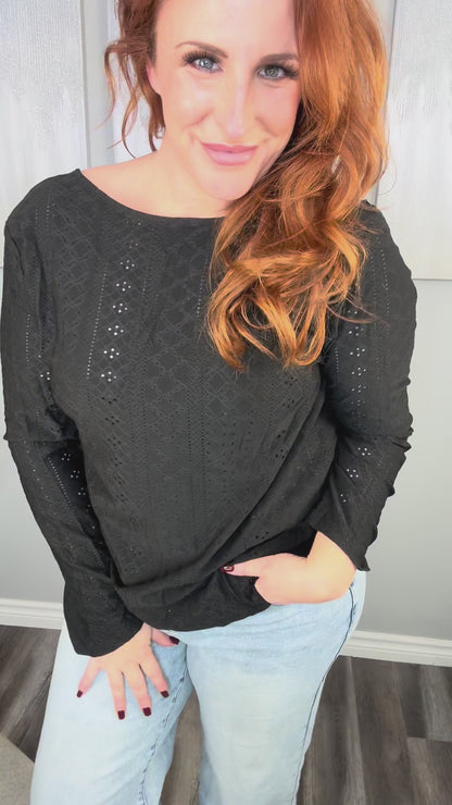 Black Quilted Lace Back